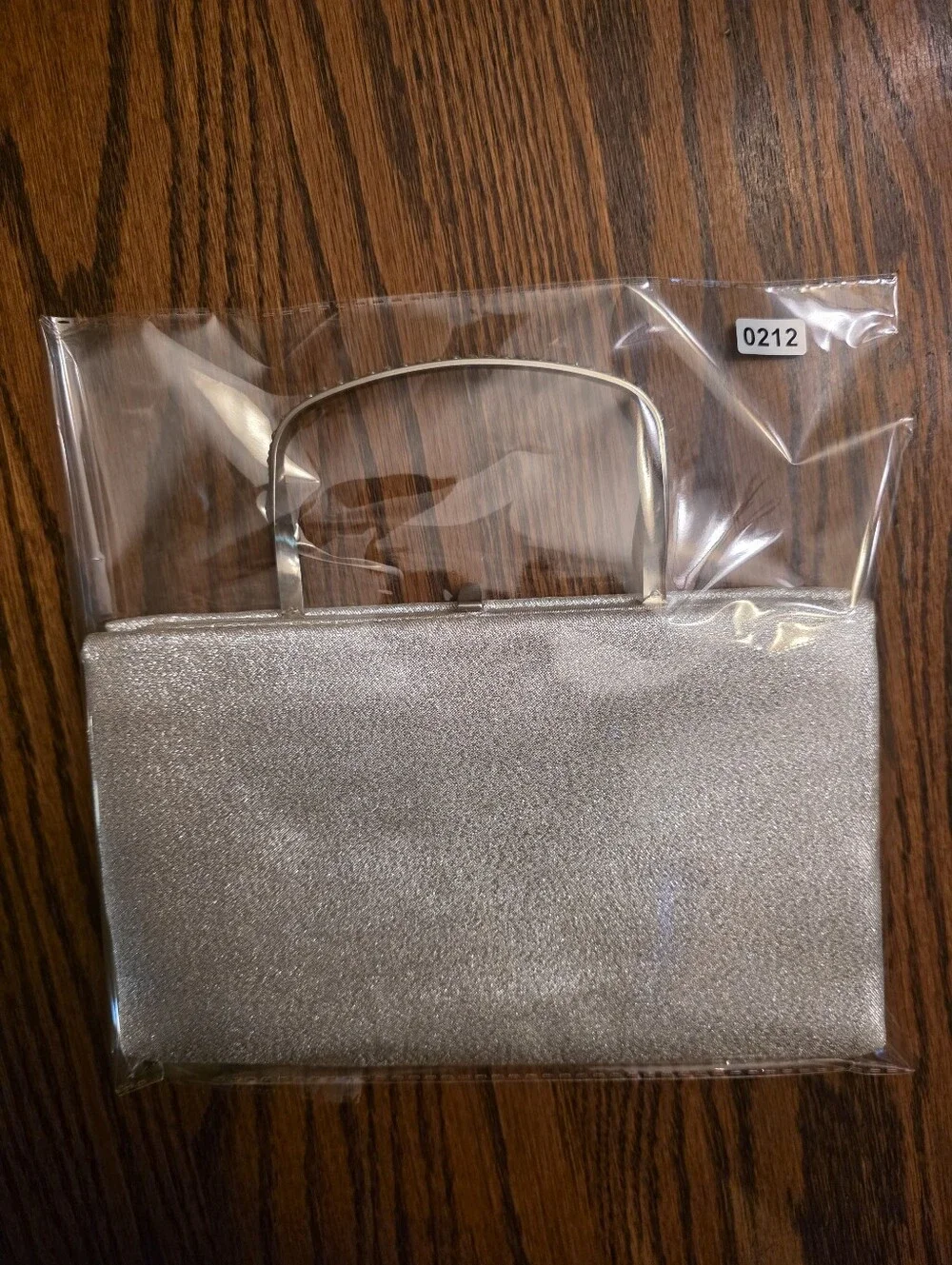 Vintage 50s 60s After Five Silver Lamé Convertible Clutch Rhinestone Top Handle